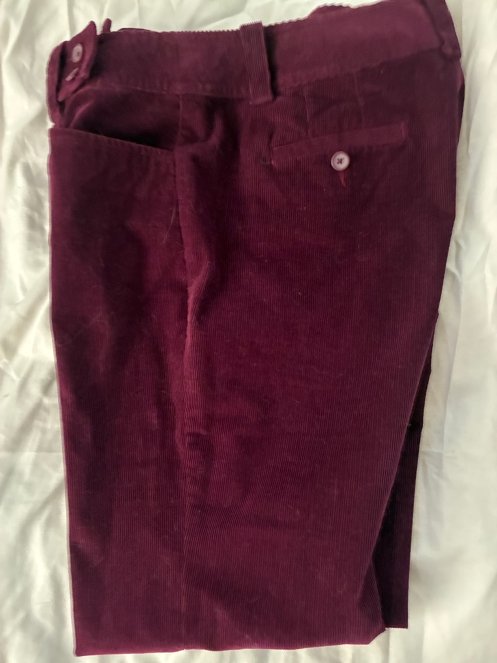 Talbots Women's Burgundy Corduroy Pants